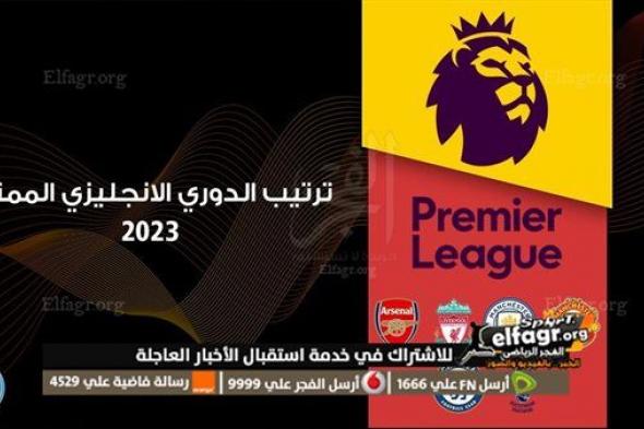 ترتيب الدوري الإنجليزي الممتاز 2023 بعد نهاية مباريات اليوم.. صدراة لصالح آرسنال وضغط من جانب مانشستر سيتي