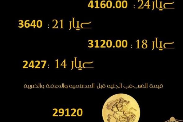 أسعار الذهب اليوم الخميس 17-10-2024 خلال التعاملات المسائيةالخميس 17/أكتوبر/2024 - 05:29 م
ننشر أسعار الذهب اليوم الخميس في الأسواق خلال التعاملات المسائية، بعد أن شهدت حالة من الارتفاع قبل إقرار الفائدة المصرية من قبل البنك المركزي. سعر جرام الذهب عيار 24 وفي السوق المصرية، سجل سعر جرام الذهب عيار 24 نحو 4160 جنيها. سعر جرام الذهب عيار 21 بينما بلغ سعر جرام الذهب عيار 21 حوالي 3640