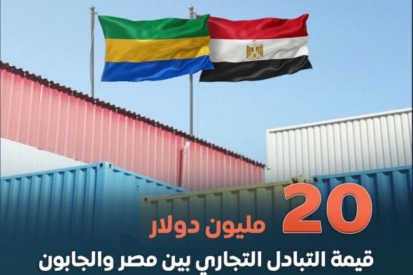 تعرف على قيمة التبادل التجاري بين مصر والجابون (إنفوجراف)الأحد 01/ديسمبر/2024 - 02:43 م
نشرت الصفحة الرسمية لمركز المعلومات ودعم اتخاذ القرار بمجلس الوزراء، على فيسبوك إنفوجراف جديدًا تحت عنوان (20 مليون دولار قيمة التبادل التجاري بين مصر والجابون خلال الـ 9 أشهر الأولى من عام 2024).