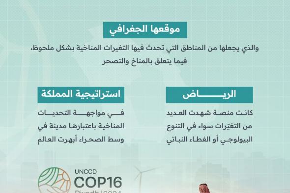 أبرز الأسباب وراء اختيار #الرياض لاستضافة #COP16. #العلم #لماذا #كوب16_الرياض | #أرضنا_مستقبلنا | #مؤتمر_التصحر_كوب16